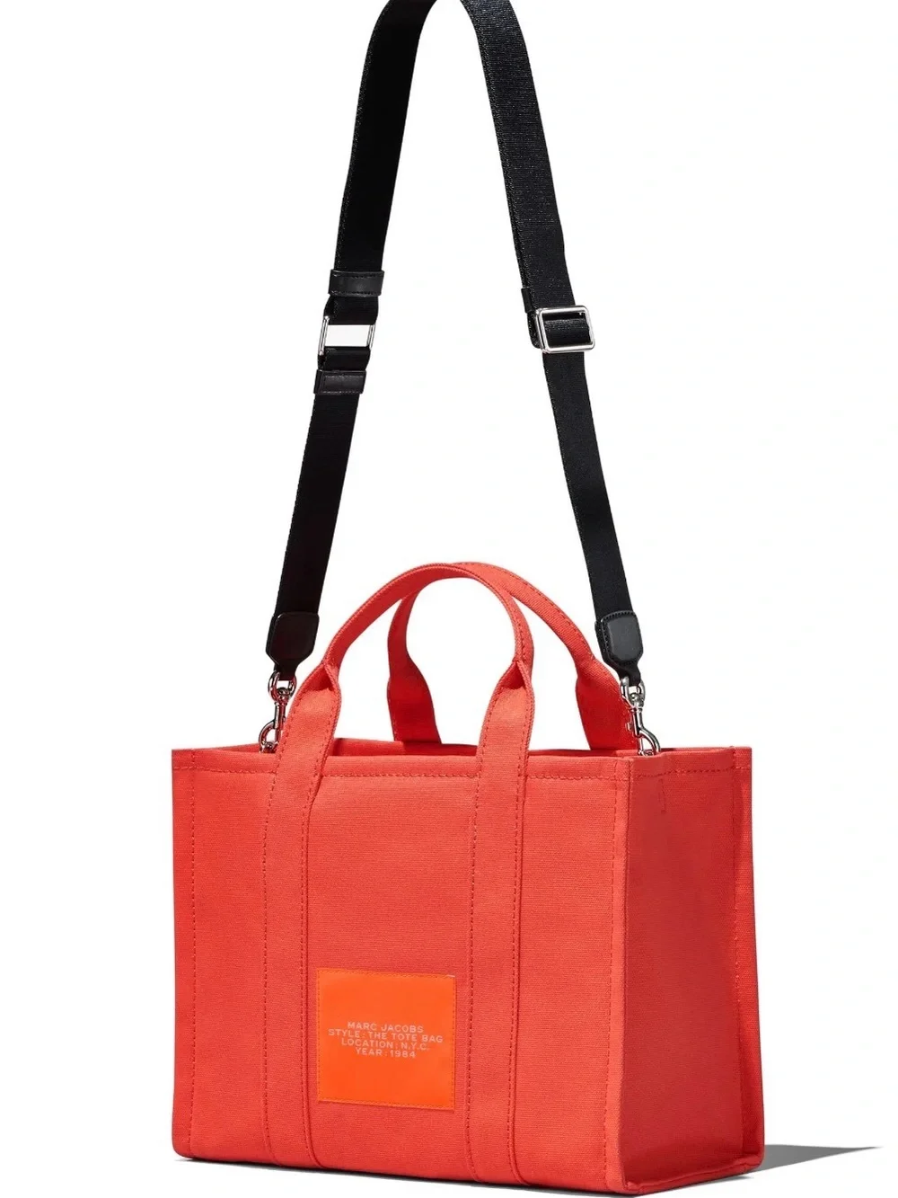 NWT Marc Jacobs The Canvas Medium Tote Bag in Electric Orange